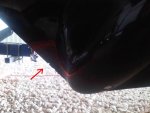 Hole in lower unit - alpha 1 gen 2.jpg