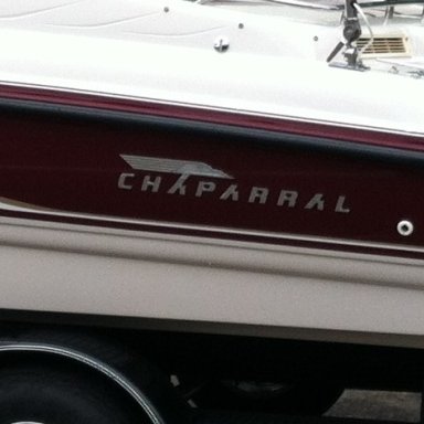 Chaparral Boat Graphics, Chaparral Boat Stripes and Chrome Letters