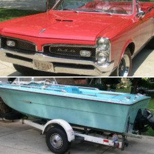 My '67 Sea Ray and '67 GTO