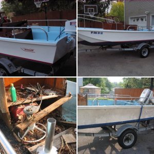 Boston Whaler before and after