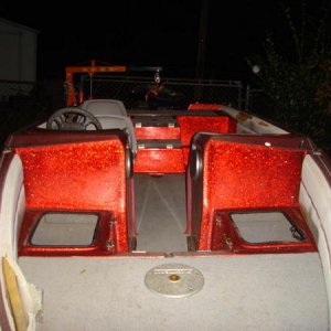 Sun Rotted interior. The dry storage ligs / seats were thrown out!