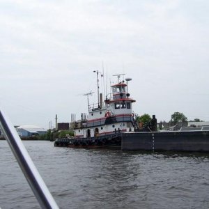 Tug Pushing a Barge