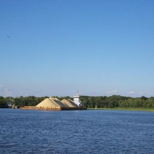 Tug Pushing a Barge