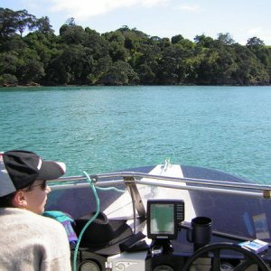 Cruising around Waiheke Island, Auckland New Zealand