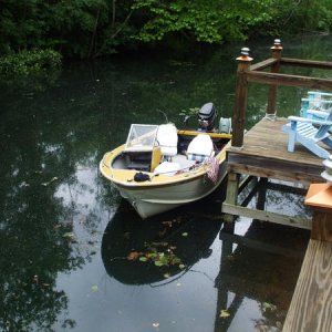 Docked on a canal off the St. Joseph river.