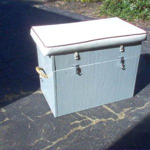 galley box stove with cushion