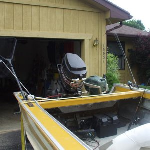 Rigged for inland lake fishing.