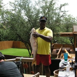 Red Fish Calaveras Lake 7/13/2010 38.5inches 42lbs