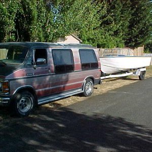 MVC    My tow-camper Van I just bought. Sold my Suburban and bought this 1987 Dodge 3/4  conversion van with 50.000 miles on it in almost new conditio