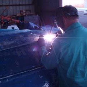 TIG welding the hole in hull