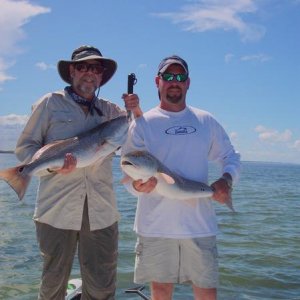 Son and I fishing Indian River