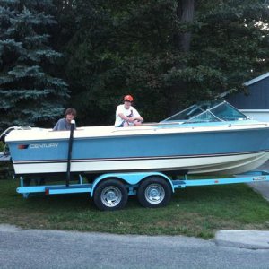 Getting ready for the first launch at Lake George