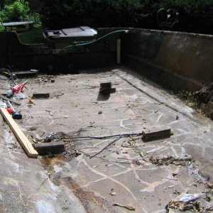 second floor removed showing original floor