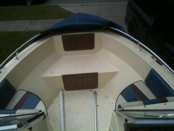 Bow seating and storage.