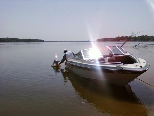 Father Son and boat