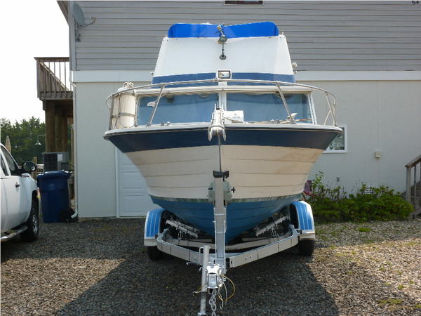 Fore view sitting on rebuilt trailer ready for haul from NJ to FL