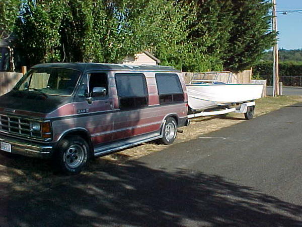 MVC    My tow-camper Van I just bought. Sold my Suburban and bought this 1987 Dodge 3/4  conversion van with 50.000 miles on it in almost new conditio