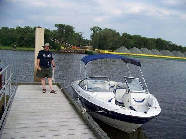 My Brother in Law on the Dock