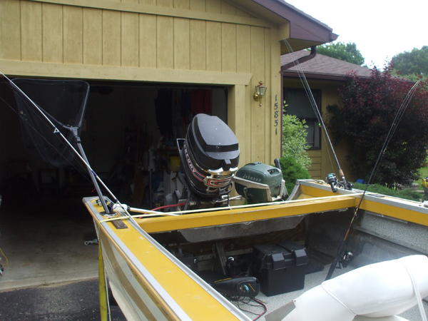 Rigged for inland lake fishing.