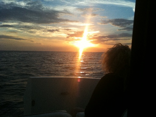 sunset on the gulf