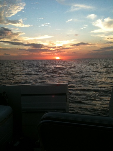 sunset on the gulf