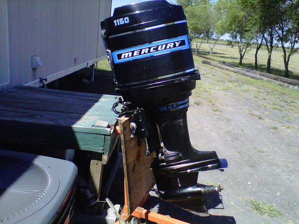 The 1150 merc that I'm putting on my boat.  Should push the boat to the mid 50's.  I have installed a new wiring harness, stator, impeller and rebuilt