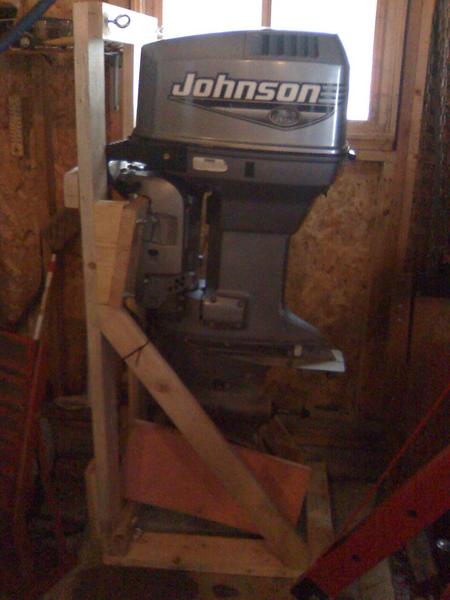 The 2000 Johnson 115 (w/power trim) I won on E-Bay.