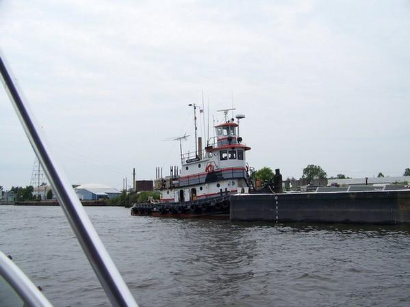 Tug Pushing a Barge